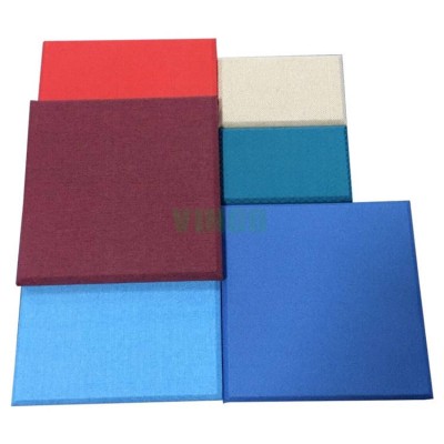 Sound Absorbing Materials Recording Studio Fireproof Sound Insulation Fabric Acoustic Panel For Wall Glassfiber Tissue